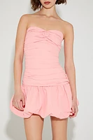 Betsey Johnson Bubble-Hem Mini Dress