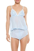 Chiffon Cami & Shorts Lingerie Set