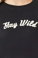 Stay Wild Cap-Sleeve Tee