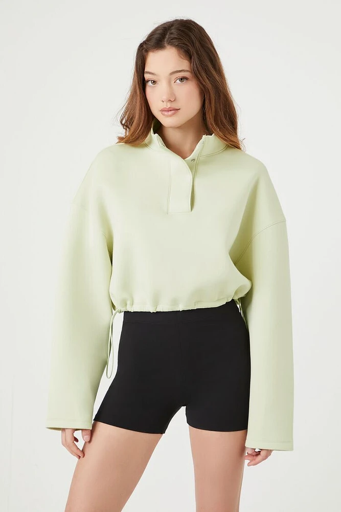 Scuba Knit Cropped Pullover