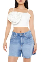 Denim Rose Cropped Cami