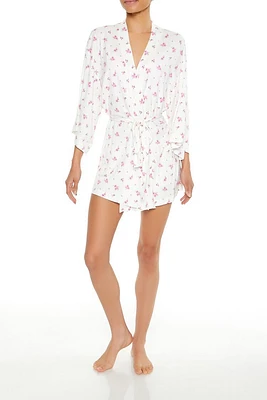 Ditsy Floral Tie-Waist Robe