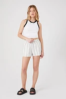 Striped Pull-On Shorts