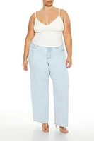 Plus Bow High-Rise Jeans