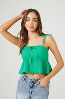 Cropped Tie-Strap Cami