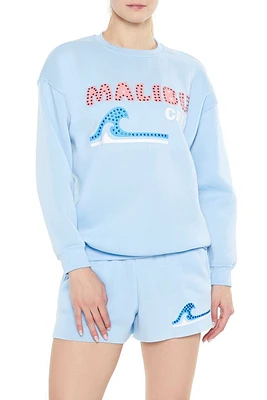 Rhinestone Malibu Cali Pullover