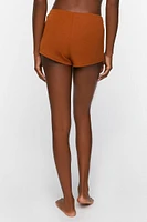 Ruched Drawstring Lounge Shorts