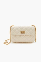 Quilted Faux Leather Crossbody Bag