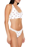 Seamless Cherry Print Panties