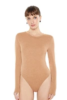 Ribbed Long-Sleeve Bodysuit