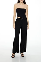 Mid-Rise Wide-Leg Pants