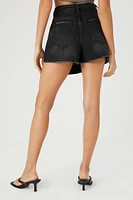 Asymmetrical Denim Mini Skirt