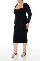 Plus Shrug & Sweater Dress Set