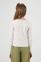 Girls Ditsy Floral Top (Kids)