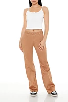 Straight-Leg Mid-Rise Pants