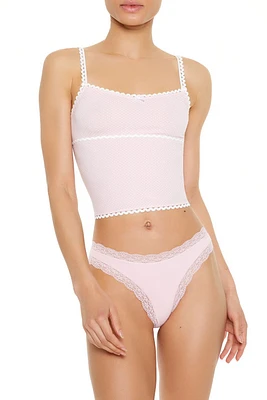 Seamless Polka Dot Lingerie Cami