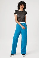 Mesh Cropped Combo Tee