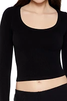 Seamless Ribbed Knit Crop Top