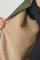 Faux Shearling Bomber Jacket