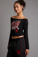 Chicago Bulls Off-the-Shoulder Top