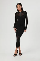 Half-Zip Bodycon Sweater Dress