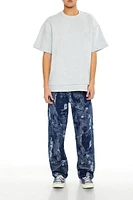 Jacquard Abstract Mid-Rise Jeans