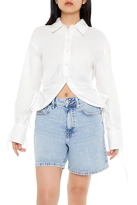 Cutout Poplin Shirt