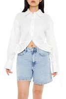 Cutout Poplin Shirt