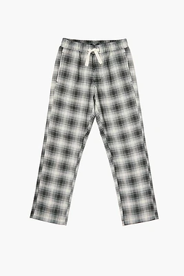 Kids Drawstring Plaid Pants (Girls + Boys)