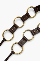 Faux Leather O-Ring Belt