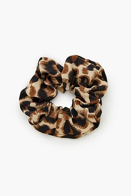 Leopard Print Hair Scrunchie