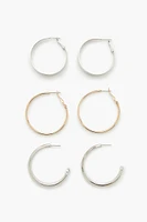 Thick Hoop Earring Set