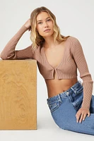 Cropped Cardigan Sweater