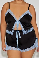 Plus Betsey Johnson Pajama Cami & Short Set
