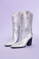 Buckled Rhinestone Cowboy Boots