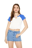 Cropped Raglan Tee