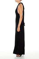 Wide-Leg Halter Jumpsuit