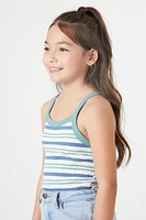 Girls Striped Cami Bodysuit (Kids)