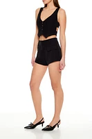 High-Rise Trouser Shorts