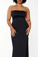 Plus Cutout Maxi Tube Dress