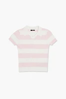 Girls Sweater-Knit Striped Top (Kids)