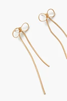 Chain Bow Duster Earrings