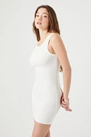 Ribbed Knit Cutout Mini Dress
