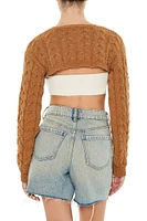 Cable Knit Shrug Sweater