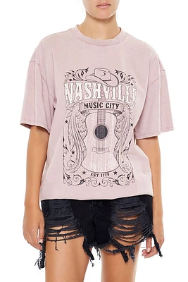 Oversized Rhinestone Nashville Tee