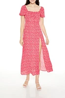 Ditsy Floral Babydoll Maxi Dress