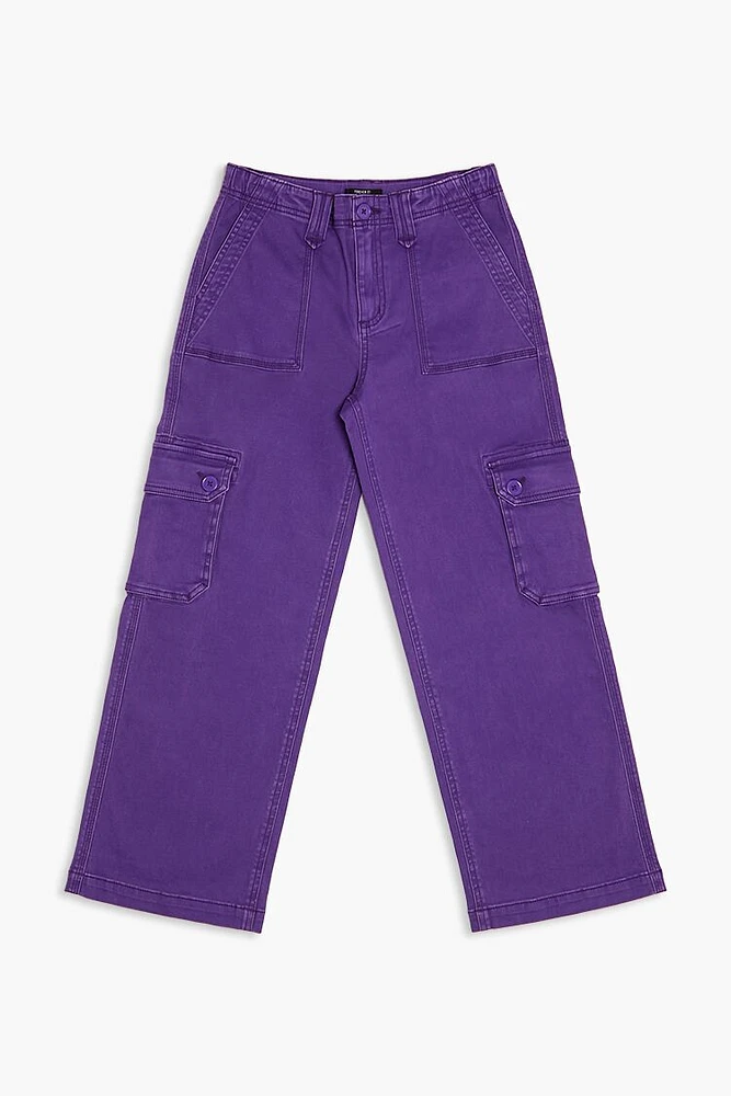 Girls High-Rise Cargo Pants (Kids)
