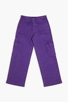 Girls High-Rise Cargo Pants (Kids)
