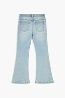 Girls Rhinestone Flare Jeans (Kids