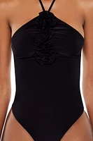 Rosette Halter Bodysuit